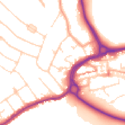 Daytime road noise heatmap for WD3 7FN