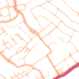 Daytime road noise heatmap for WD3 7HJ