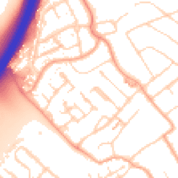 Daytime road noise heatmap for WD3 8AD