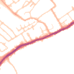 Daytime road noise heatmap for WD3 8BP