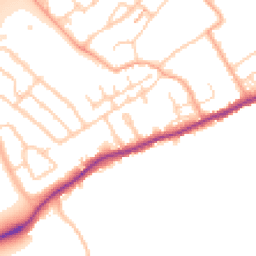 Daytime road noise heatmap for WD3 8BS