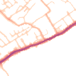 Daytime road noise heatmap for WD3 8FH