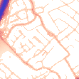 Daytime road noise heatmap for WD3 8HZ