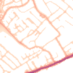 Daytime road noise heatmap for WD3 8JD