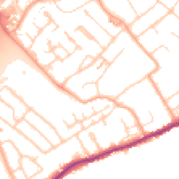 Daytime road noise heatmap for WD3 8JG
