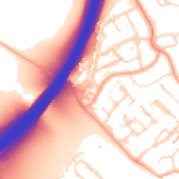Daytime road noise heatmap for WD3 8JU