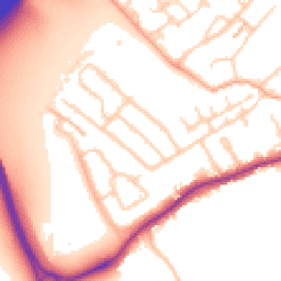 Daytime road noise heatmap for WD3 8QH