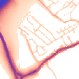 Daytime road noise heatmap for WD3 8QQ