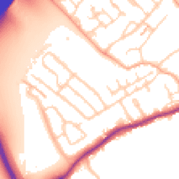 Daytime road noise heatmap for WD3 8QW