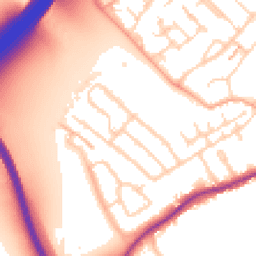 Daytime road noise heatmap for WD3 8QX