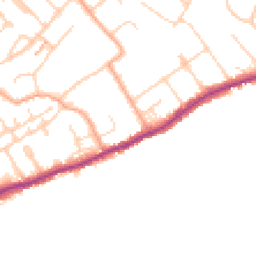Daytime road noise heatmap for WD3 8SY