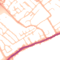 Daytime road noise heatmap for WD3 8US