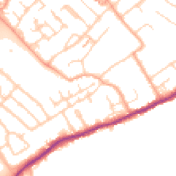 Daytime road noise heatmap for WD3 8WA