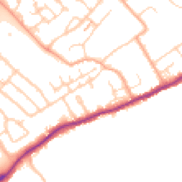 Daytime road noise heatmap for WD3 8WB
