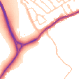 Daytime road noise heatmap for WD3 8XA