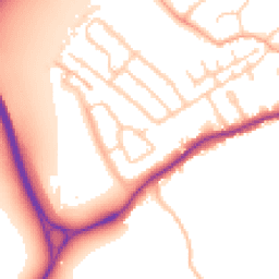 Daytime road noise heatmap for WD3 8YH