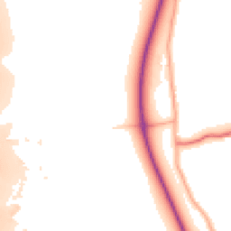 Daytime road noise heatmap for WD3 9AE