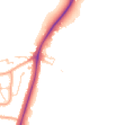 Daytime road noise heatmap for WD3 9SE