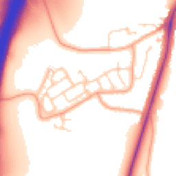 Daytime road noise heatmap for WD3 9TH