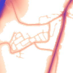 Daytime road noise heatmap for WD3 9TJ