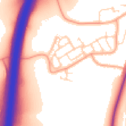 Daytime road noise heatmap for WD3 9TY