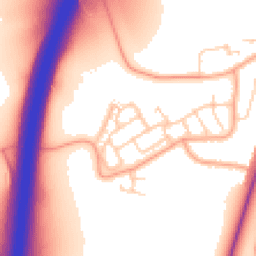 Daytime road noise heatmap for WD3 9UB