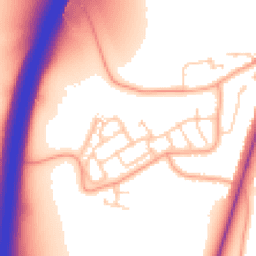 Daytime road noise heatmap for WD3 9UD