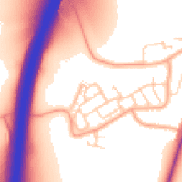 Daytime road noise heatmap for WD3 9UF