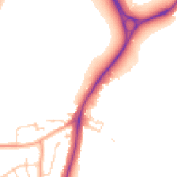 Daytime road noise heatmap for WD3 9XG