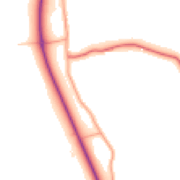 Daytime road noise heatmap for WD3 9XT