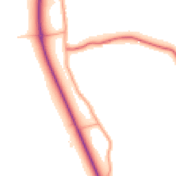 Daytime road noise heatmap for WD3 9XZ