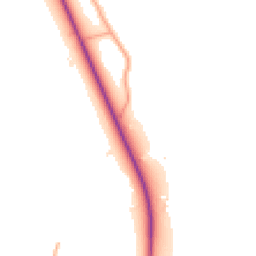 Daytime road noise heatmap for WD3 9YD