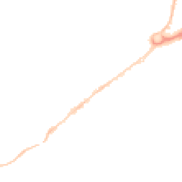 Night-time road noise heatmap for WD6 1AG