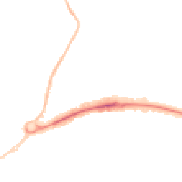 Night-time road noise heatmap for WD6 1AQ