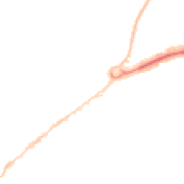 Night-time road noise heatmap for WD6 1AT