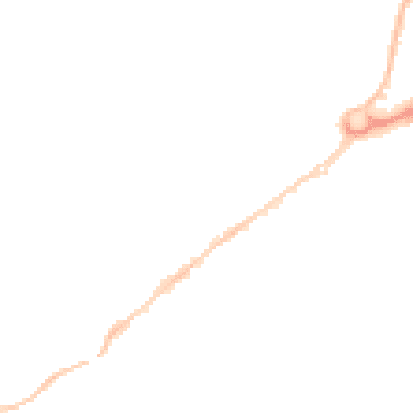 Night-time road noise heatmap for WD6 1BG