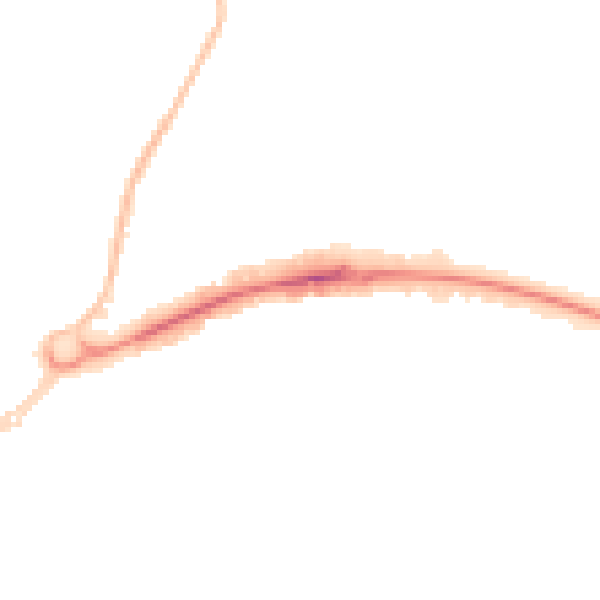 Night-time road noise heatmap for WD6 1BZ