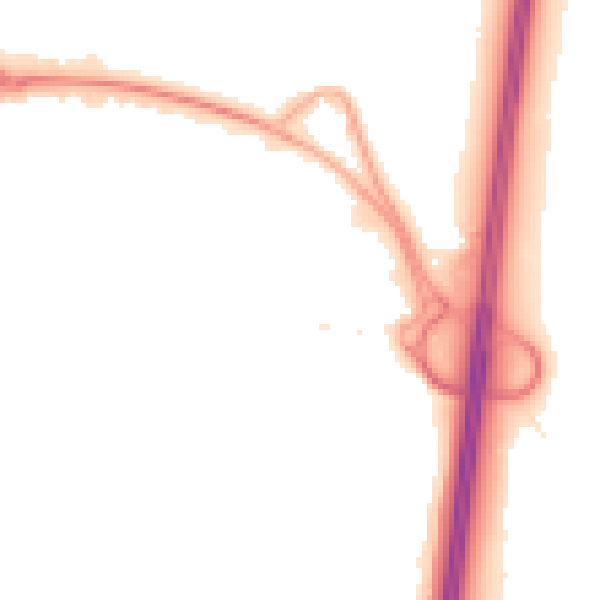 Night-time road noise heatmap for WD6 1LL