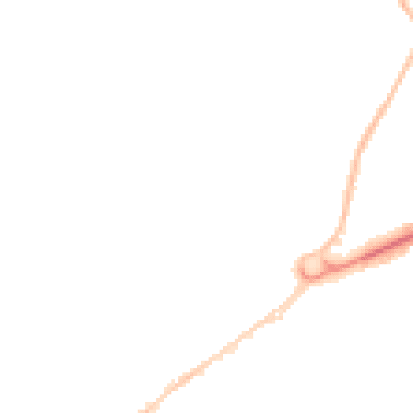Night-time road noise heatmap for WD6 1NN