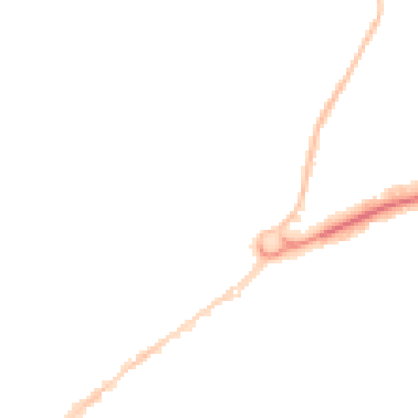 Night-time road noise heatmap for WD6 1PR