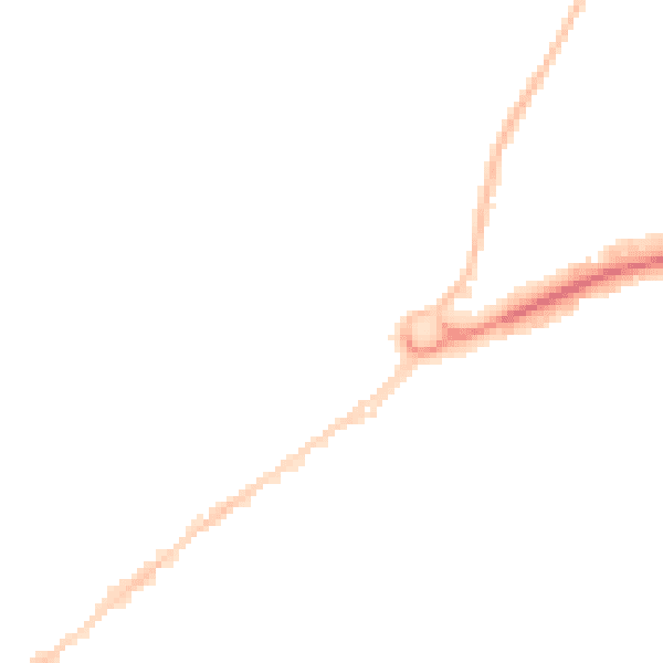 Night-time road noise heatmap for WD6 1PT