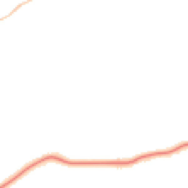 Night-time road noise heatmap for WD6 2FT