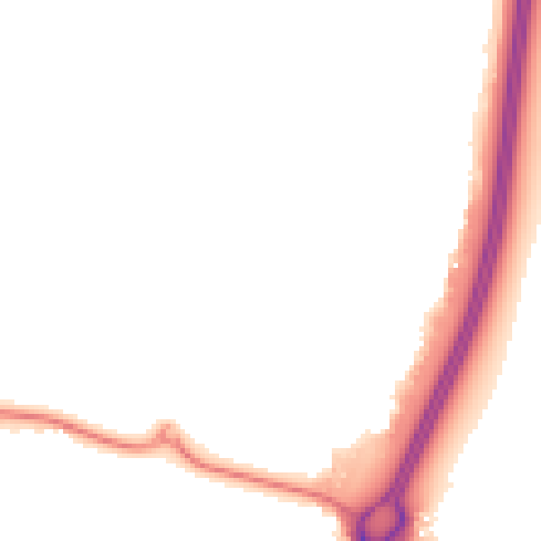 Night-time road noise heatmap for WD6 2JR