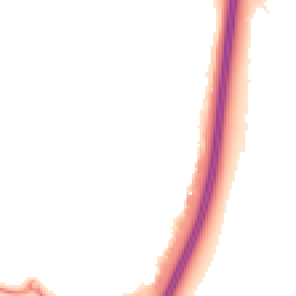 Night-time road noise heatmap for WD6 2PT