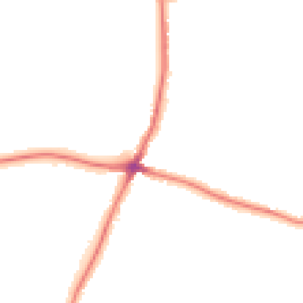 Night-time road noise heatmap for WD6 3EB
