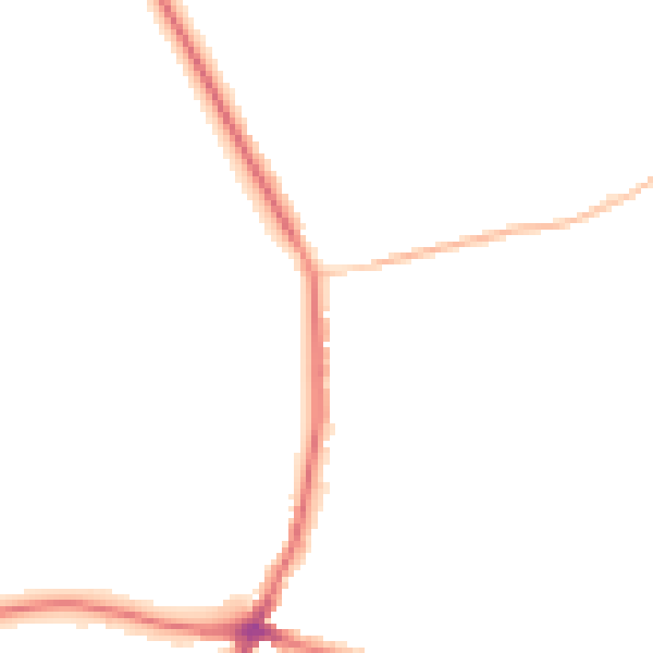 Night-time road noise heatmap for WD6 3EH