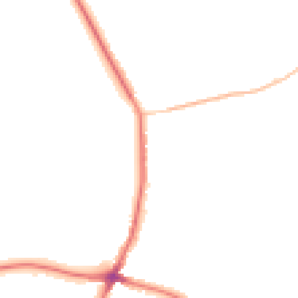 Night-time road noise heatmap for WD6 3EJ