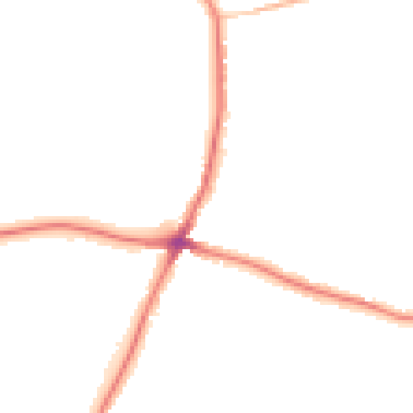 Night-time road noise heatmap for WD6 3EY