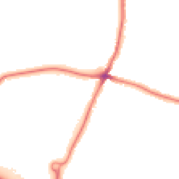 Night-time road noise heatmap for WD6 3HT