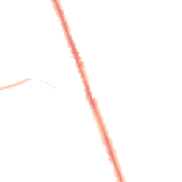 Night-time road noise heatmap for WD7 7AL